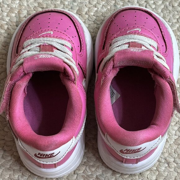 Nike Air Force 1 Toddler Baby Girl Size 5C Pink AF1 Sneakers Shoes FN0236-600 - Picture 6 of 11
